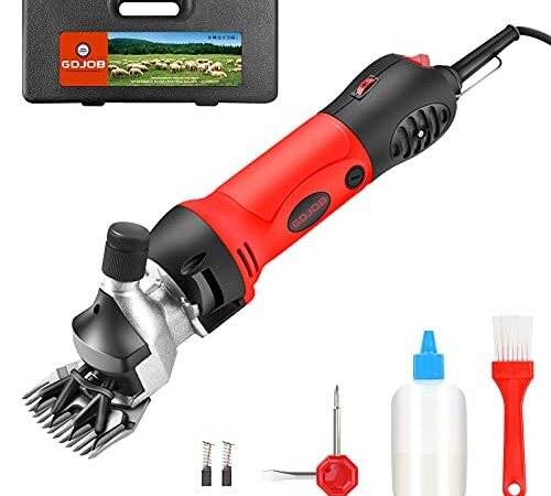 Sheep Clippers Sheep Shears, Professional Animal Shearing Machine, Farm Livestock Shearing Machine, Grooming Kit Animal Hair Cutting, with Grooming Carrying Case