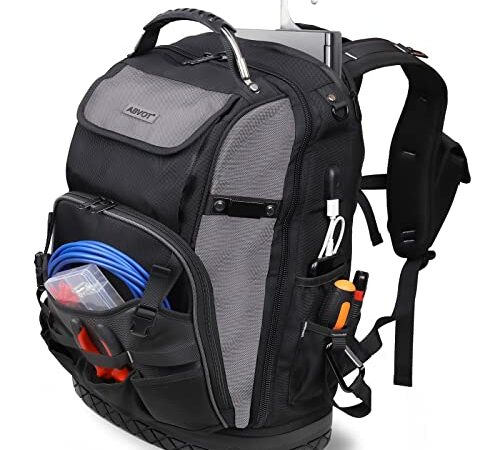 77-Pockets Tool backpack, Tool backpack for men, HVAC tool bag backpack, Electricians backpack tool bag, Large electrician backpack, Tool backpack for electricians, Tool backpack for construction