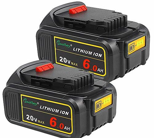 DEWALT 20V MAX Battery, Premium 6.0Ah Double Pack (DCB206-2)