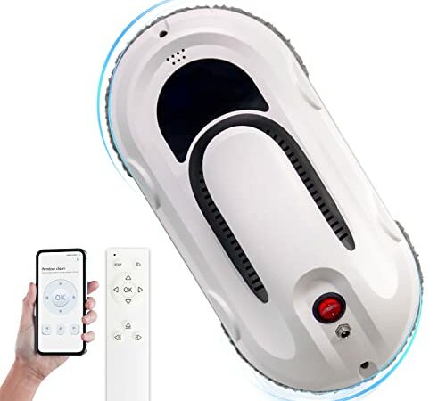 CHOVERY Window Cleaner Robot,Smart Glass Cleaning Robotic with 5600Pa Strong Suction,Remote Control Window Cleaning Robot for Windows/Tiles/Class Door