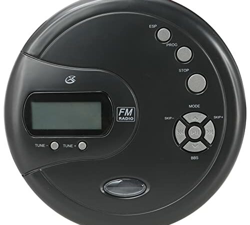 CD Player Portable,Discman Rechargeable,Walkman CD Player with Speaker,Portable cd Player with Headphones,CD-R,MP3 USB playable,Anti Skip CD Playing for car,Suitable for Personal or Multi-Users,Black