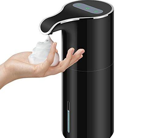 Secura Foaming Soap Dispenser, 10oz/300ml Touchless Automatic Soap Dispenser with Adjustable Volume Control, Rechargeable Hands Free Soap Dispenser for Kitchen, Bathroom