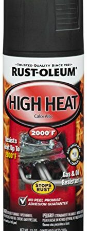 Rust-Oleum Paint 241169 High Heat Ultra Enamel Spray, Black, 12-Ounce, 12 Ounce (Pack of 1)