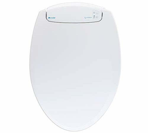 BEMIS Radiance Heated Night Light Toilet Seat will Slow Close and Never Loosen, ELONGATED, Long Lasting Plastic, White, H1900NL 000