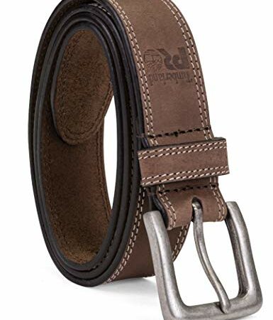 Carhartt Men's Standard Casual Rugged Belts, Available in Multiple Styles, Colors & Sizes, Saddle Leather (Brown), 40