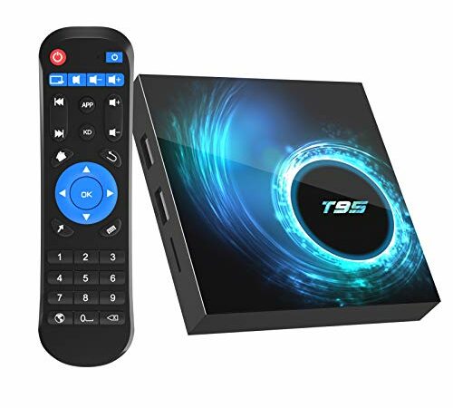 Android TV Box 10,4GB RAM 64GB ROM Smart TV Box H616 Quad-Core 64Bits Support 4K HDR Dual-WiFi 2.4G/5.8GHz Bluetooth 4.0 with Wireless Mini Keyboard
