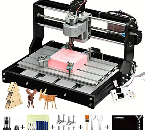 FoxAlien Masuter 4040 CNC Router Machine, 3-Axis Engraving Milling Machine 15.75x14.96” Working Area for Carving Cutting Wood Acrylic MDF Nylon