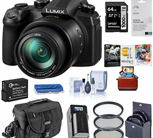 PANASONIC LUMIX FZ2500 4K Point and Shoot Camera, 20X LEICA DC Vario-ELMARIT F2.8-4.5 Lens, 21.1 Megapixels, 1 Inch High Sensitivity Sensor, DMC-FZ2500 (Renewed)