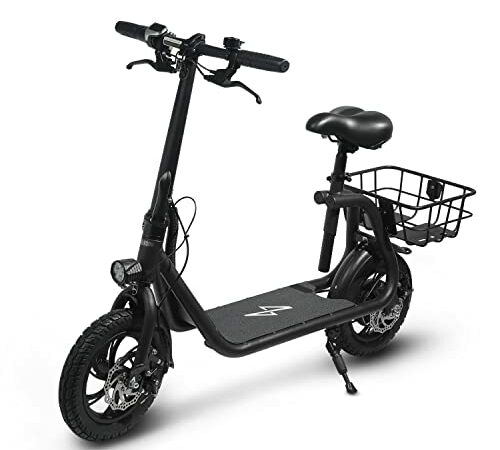 Electric Scooter Adults 50 MPH Off Road Sport Scooter with Seat,5600W Motor 60V 35Ah Battery Up to 56 Miles Range, 11 Inch Fat Tire Foldable Cross Country High Power Dual Drive Motor Scooters