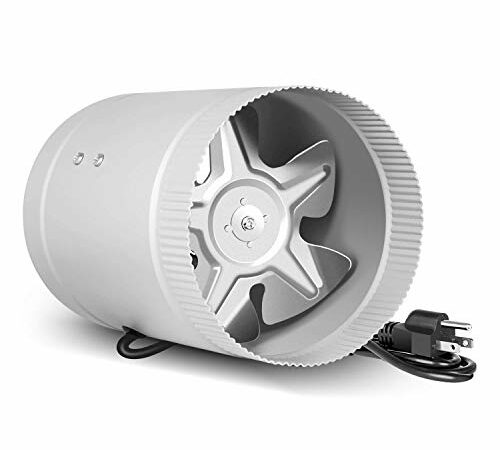 AC Infinity CLOUDLINE LITE A6, Quiet 6” Inline Duct Fan with Speed Controller, EC Motor - Ventilation Exhaust Fan for Heating Cooling Booster, Grow Tents, Hydroponics