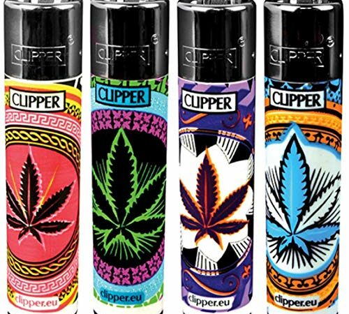 Bundle of 12 Original Clipper Lighters - Official Clipper Lighters with Removable Flint Housing - Assorted Colors