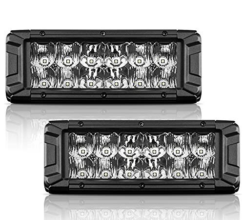 Rough Country 8" Black Series Single Row CREE LED Light Bar | Pair - 70728BL