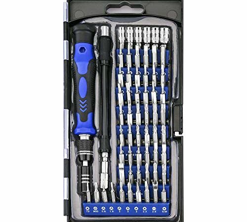 Professional Computer Repair Tool Kit, Precision Laptop Screwdriver Kit, XOOL 82 in 1 Electronics Repair Tool with 58 Magnetic Bits, Compatible for Macbook, iPhone, Game Console, Tablet