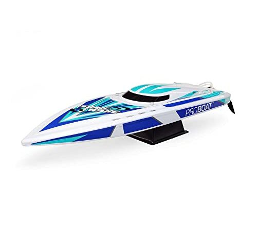 HONGXUNJIE 2.4Ghz RC Boat- 20+ MPH High Speed Remote Control Boat for Adults and Kids for Pools and Lakes with 2 Rechargeable Batteries, Low Battery Alarm, Capsize Recovery (RED)