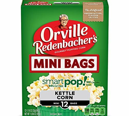 Orville Redenbacher's Kettle Corn Microwave Popcorn, 3.28 oz Classic Bag, 6 ct