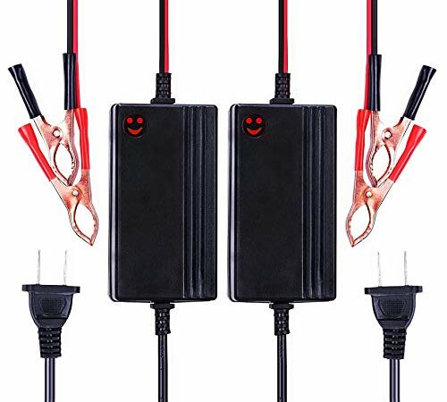 Adakiit 6/12V 4A Smart Battery Charger/Maintainer Fully Automatic 8-Stages Trickle Charger for Automotive Car Motorcycle