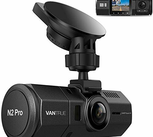 Vantrue S1 4K Dual Dash Cam Built in GPS, Front and Rear Dual 1080P Dash Camera with 24 Hours Parking Mode, Sony Night Vision, Motion Detection, Capacitor, Single Front 60fps, Support 256GB Max