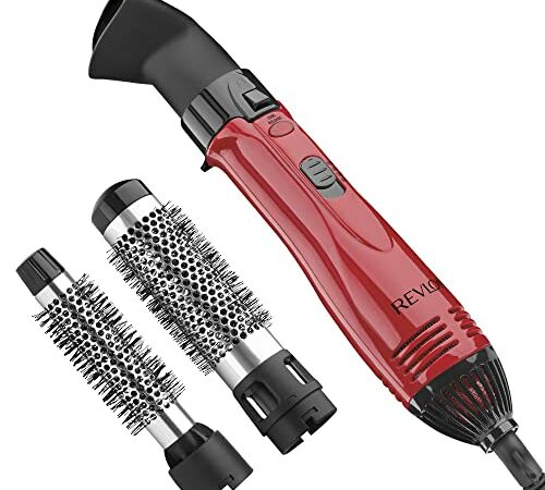 Conair Nano Titanium Ceramic Frizz Defense 1½” (38 mm) Compact Lightweight Hot Air Styling Curl, Straighten, Waver Brush - BC850