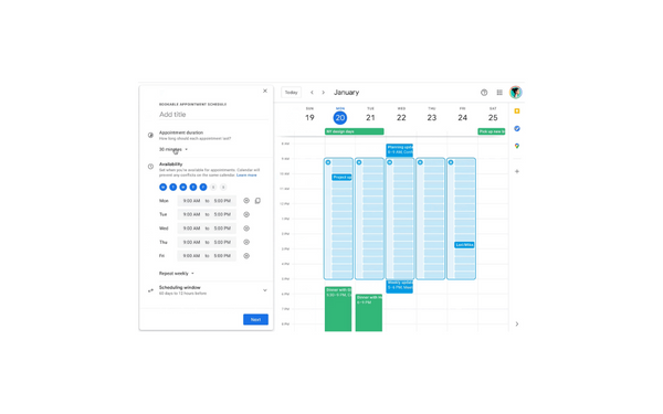 Google Calendar now takes your incredibly disorganised schedules into account when creating new appointments