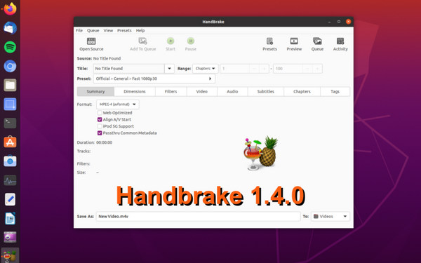 The most recent version of Handbrake’s video transcoder includes official AV1 codec support