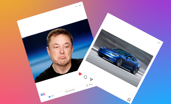 Elon Musk sad and tesla