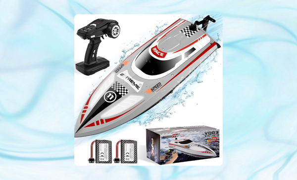 Remote Control Boat for Pool & Lakes with Capsize Recovery