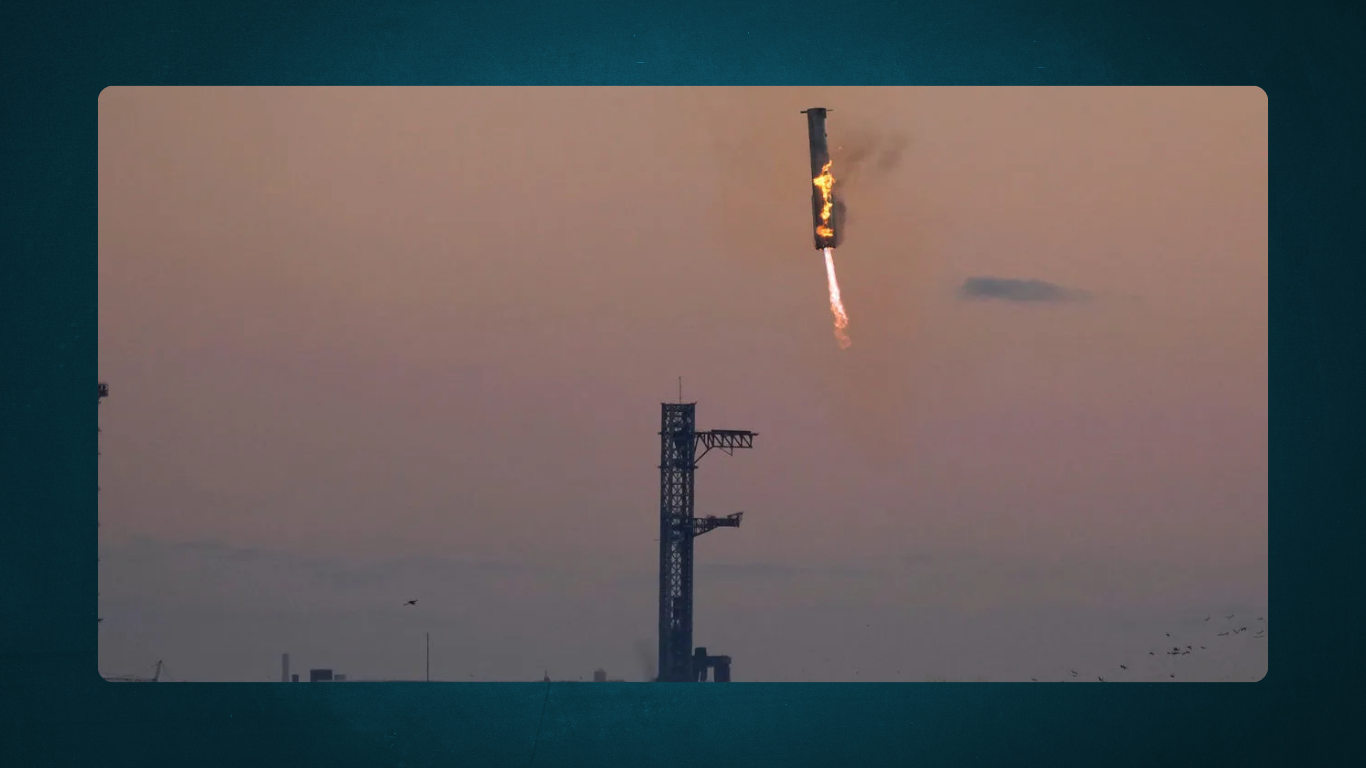 SpaceX Successfully Catches Giant Starship Booster in Milestone Fifth Flight Test