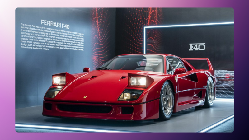 Iconic Ferrari F40 Destroyed in Test Drive Crash Near Markyate